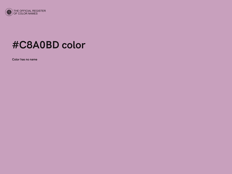 #C8A0BD color image
