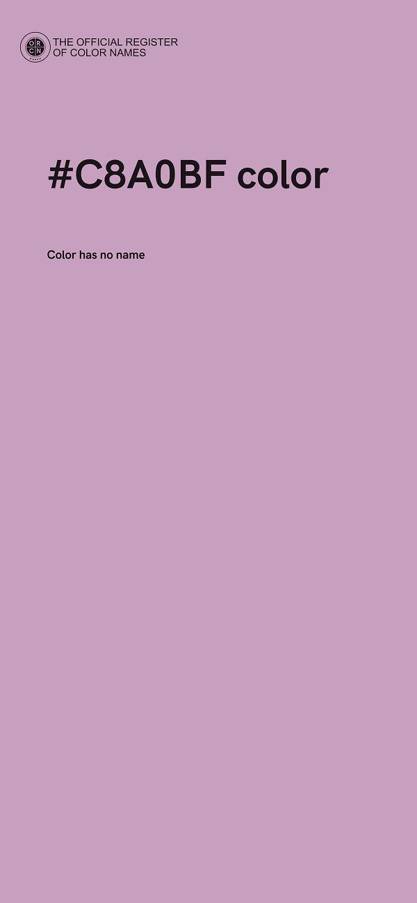 #C8A0BF color image