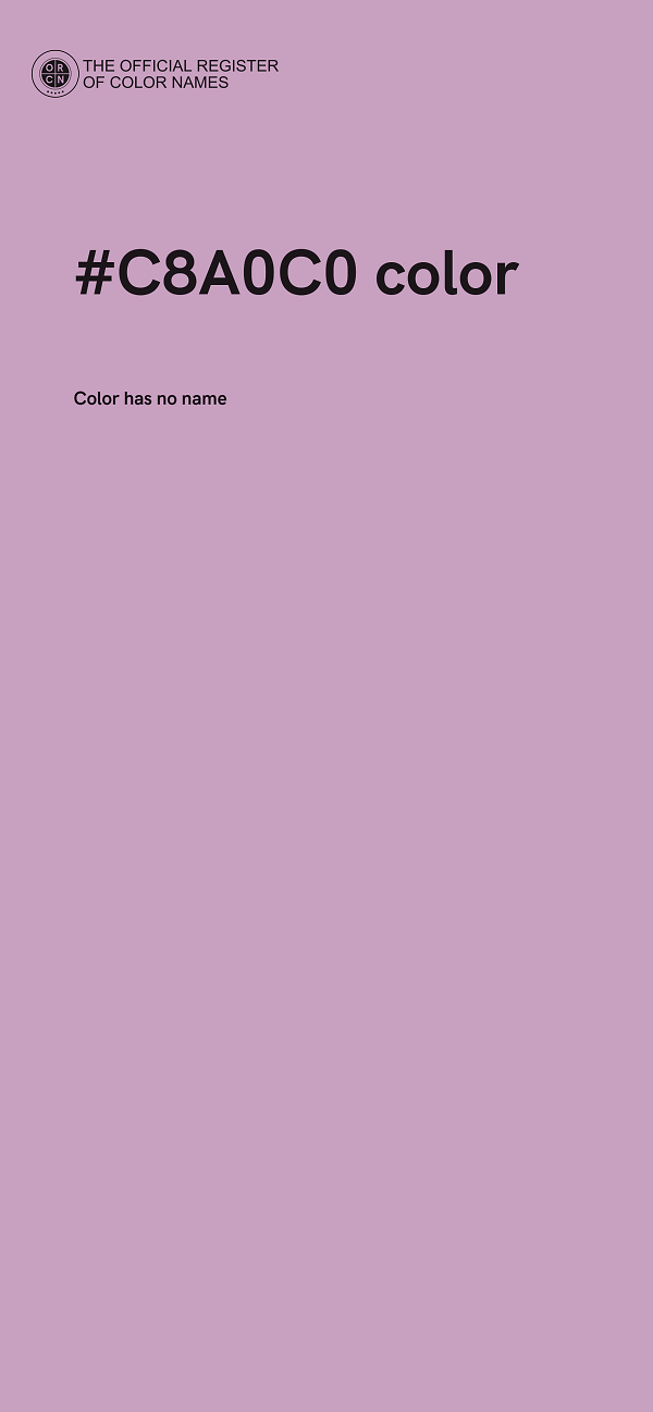 #C8A0C0 color image