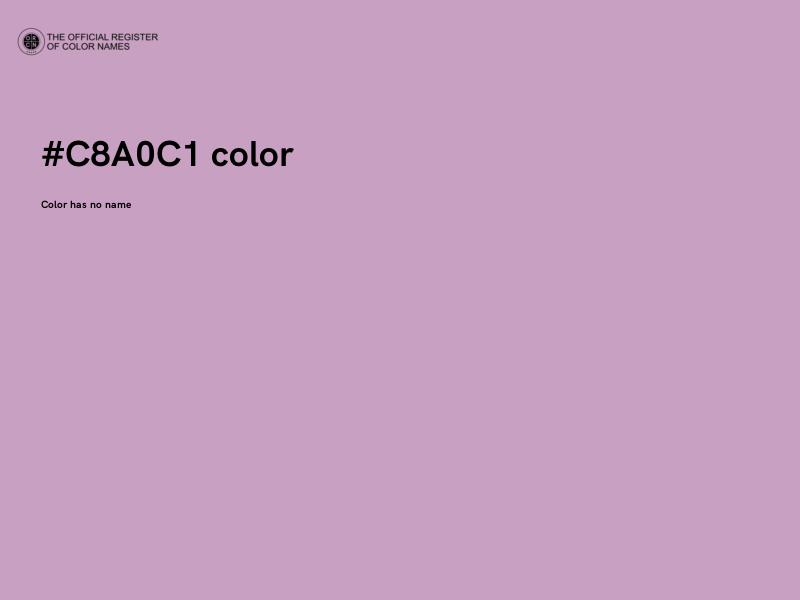 #C8A0C1 color image