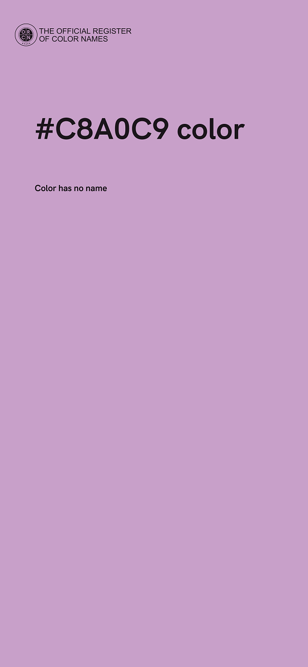 #C8A0C9 color image