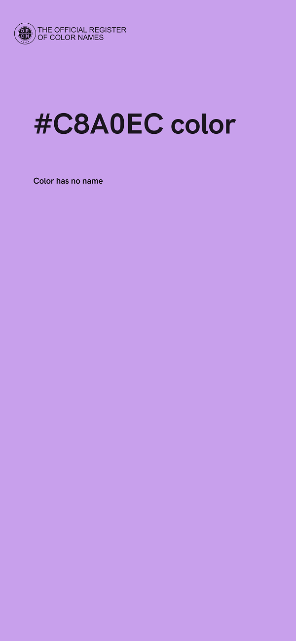 #C8A0EC color image