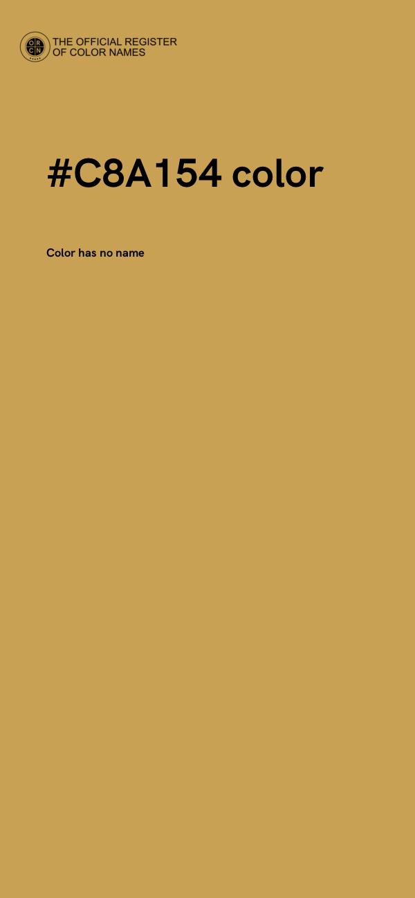 #C8A154 color image