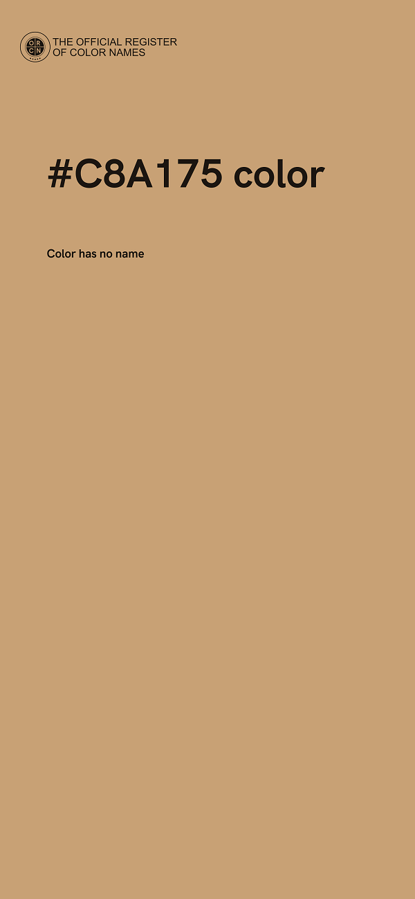 #C8A175 color image