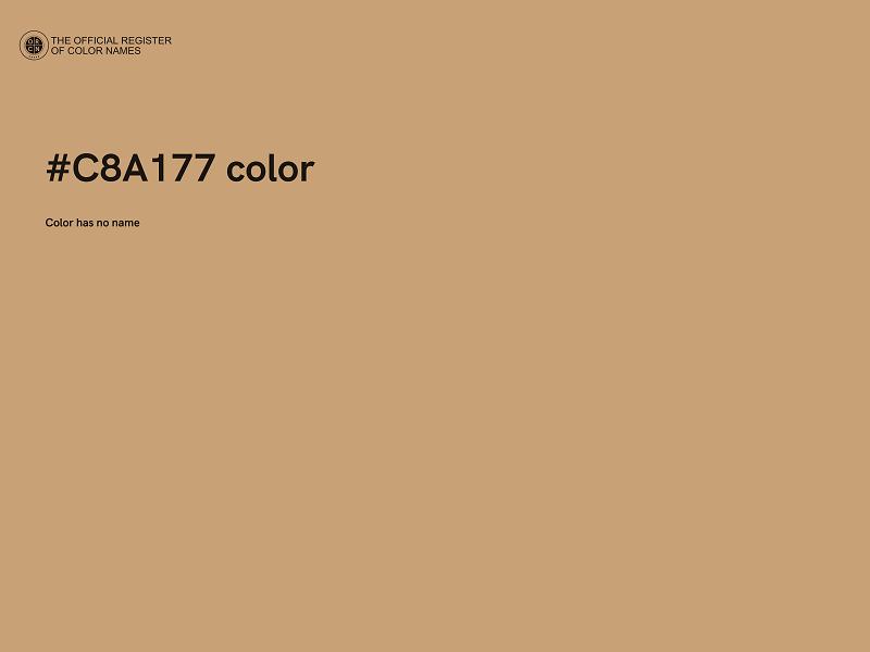 #C8A177 color image