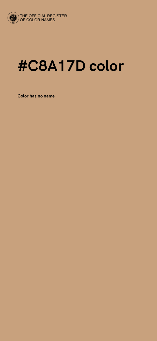 #C8A17D color image