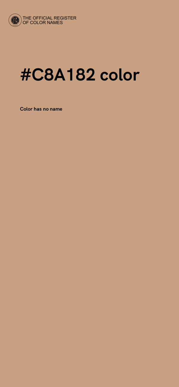 #C8A182 color image