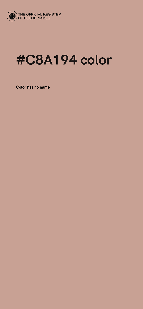 #C8A194 color image