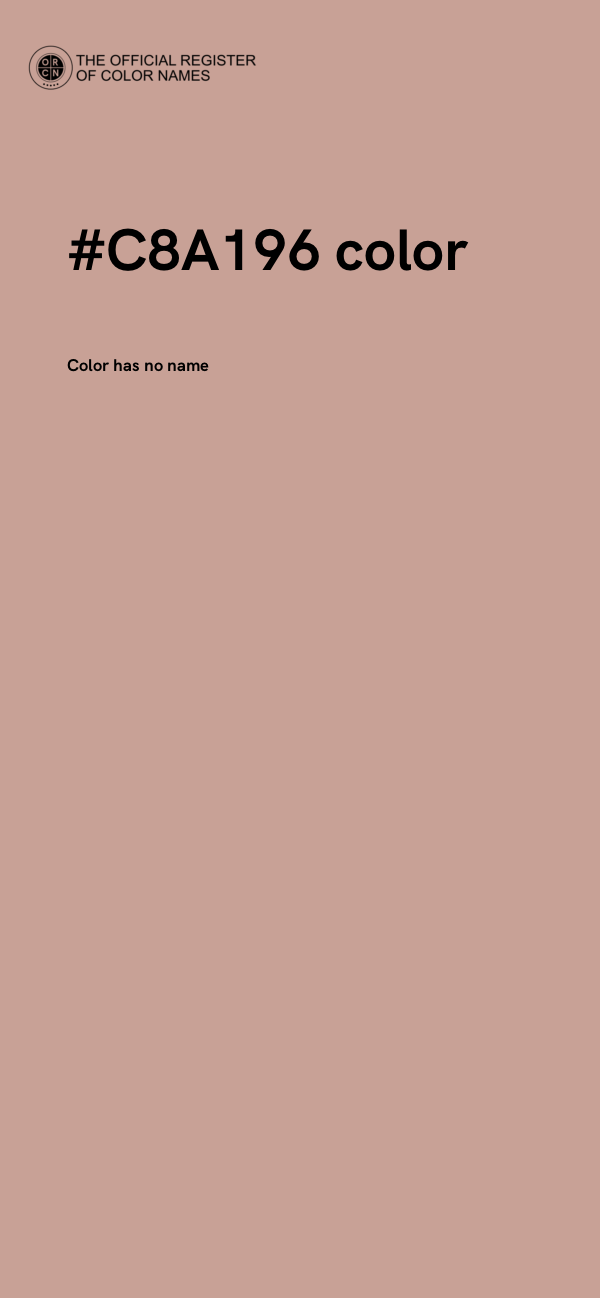 #C8A196 color image