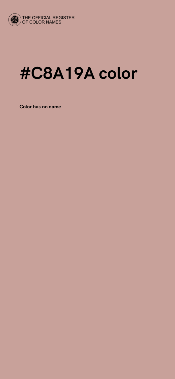 #C8A19A color image