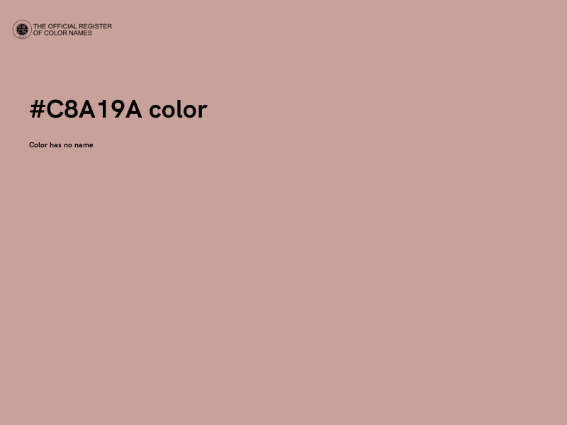 #C8A19A color image