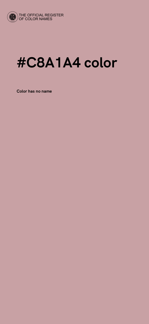 #C8A1A4 color image