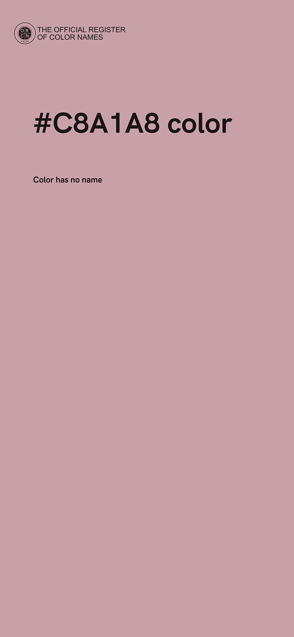 #C8A1A8 color image