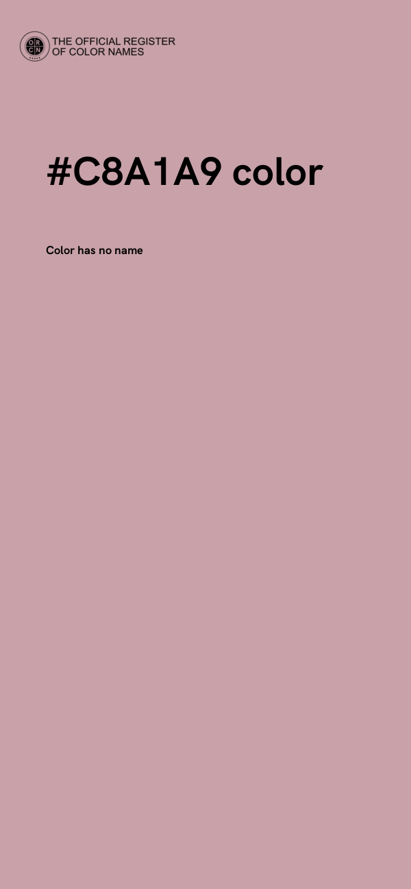 #C8A1A9 color image