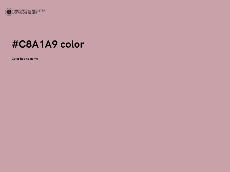 #C8A1A9 color image