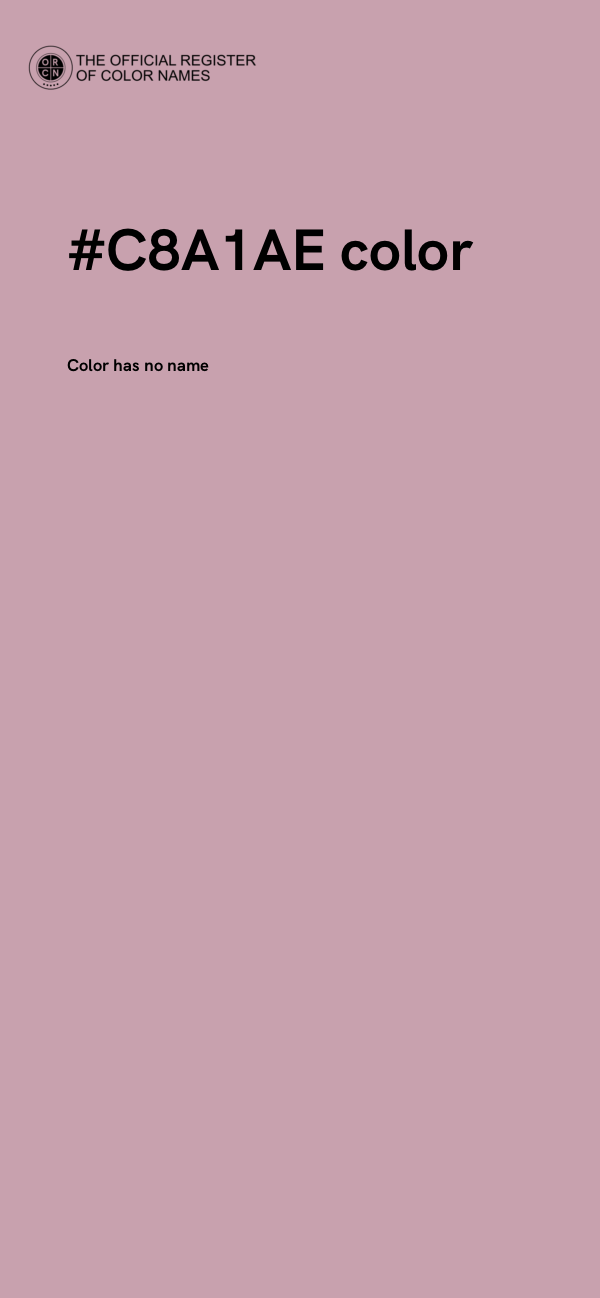 #C8A1AE color image
