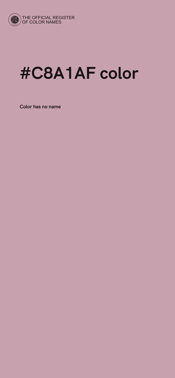 #C8A1AF color image
