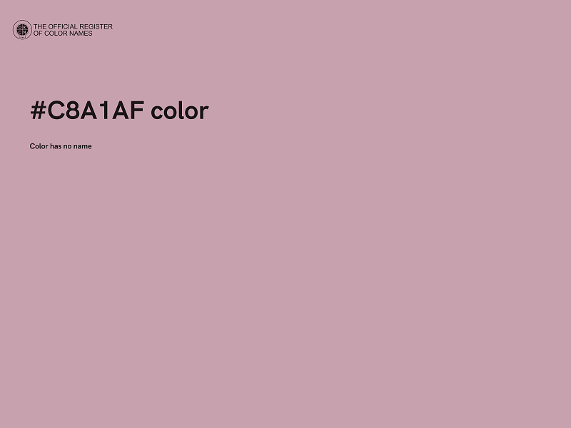#C8A1AF color image