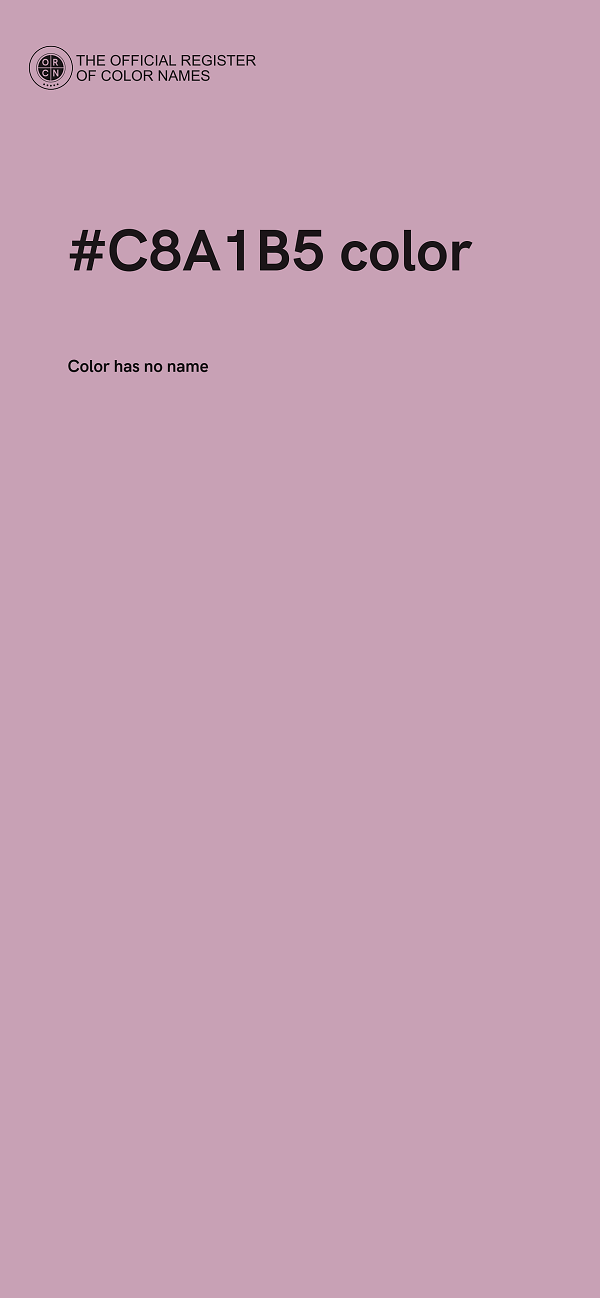 #C8A1B5 color image