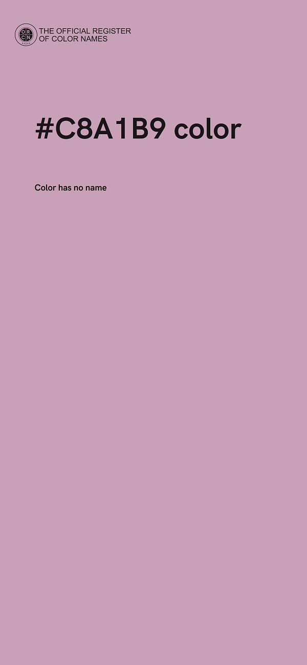 #C8A1B9 color image