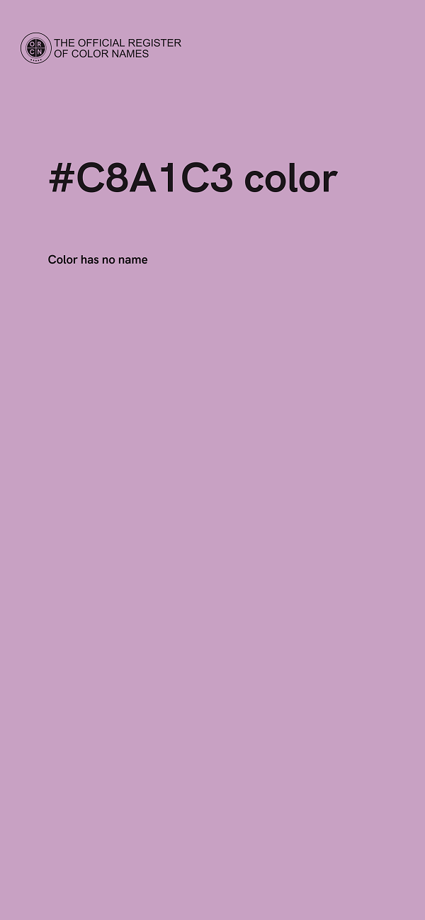 #C8A1C3 color image