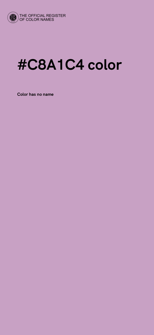 #C8A1C4 color image
