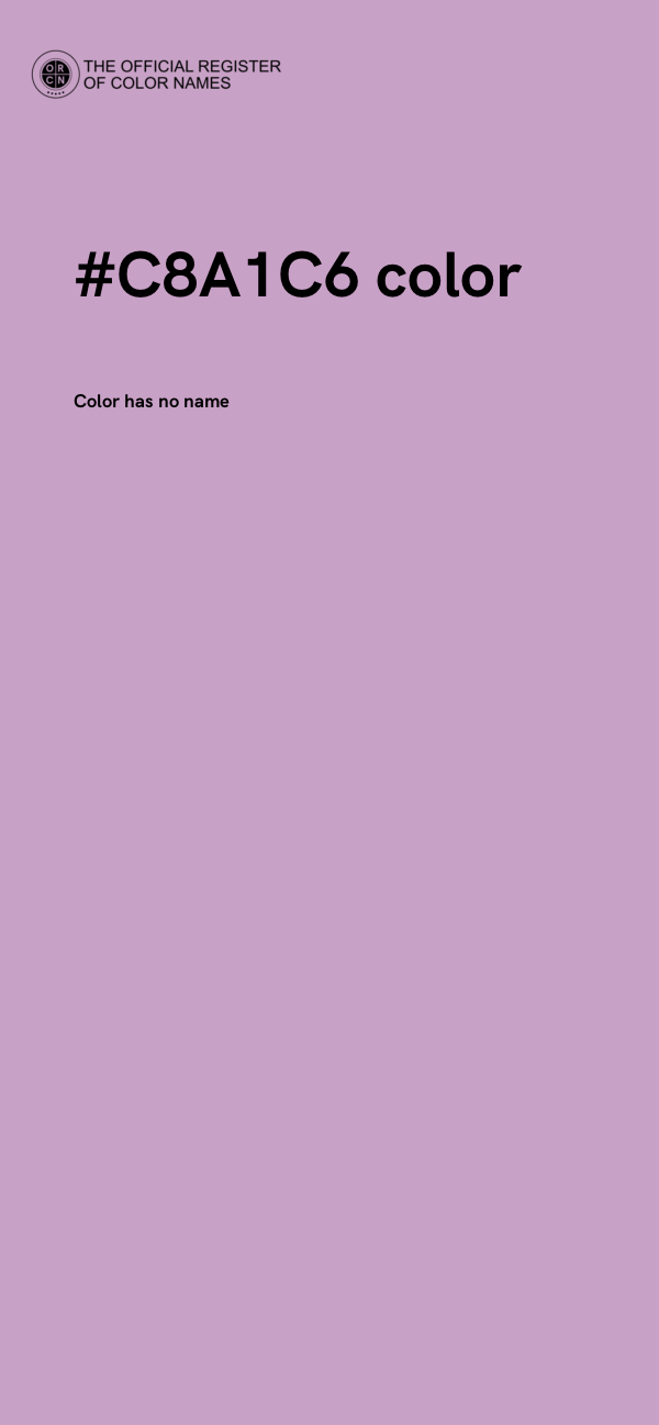 #C8A1C6 color image