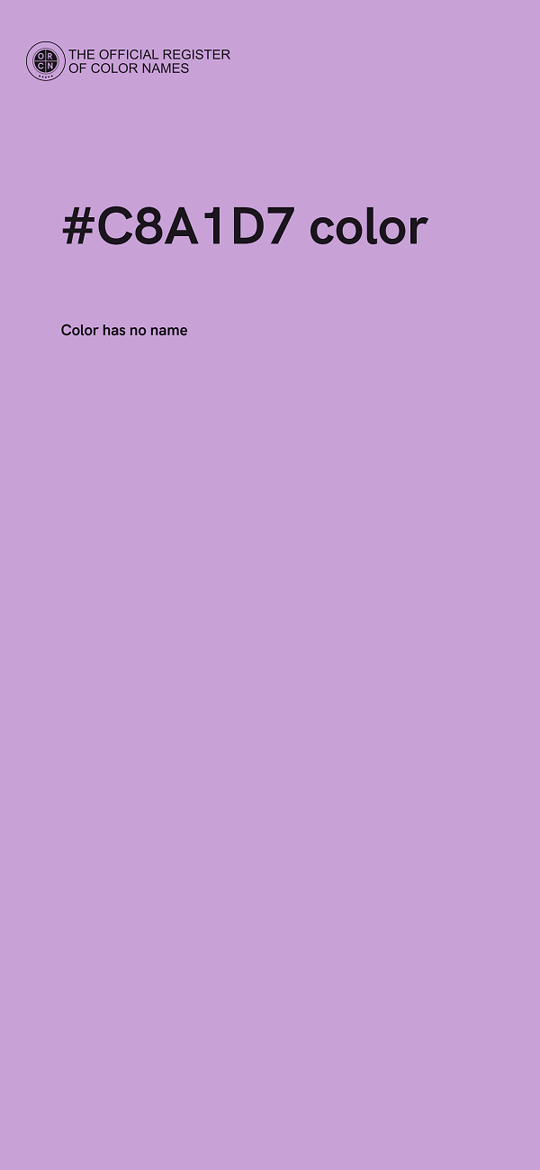 #C8A1D7 color image