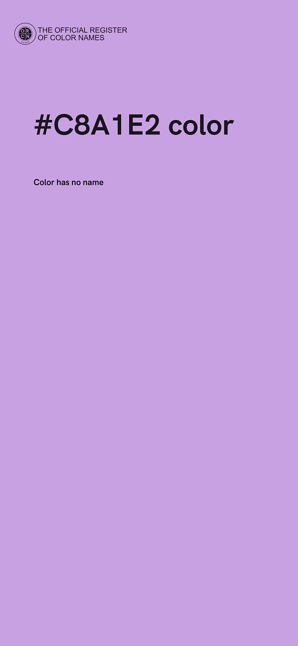 #C8A1E2 color image