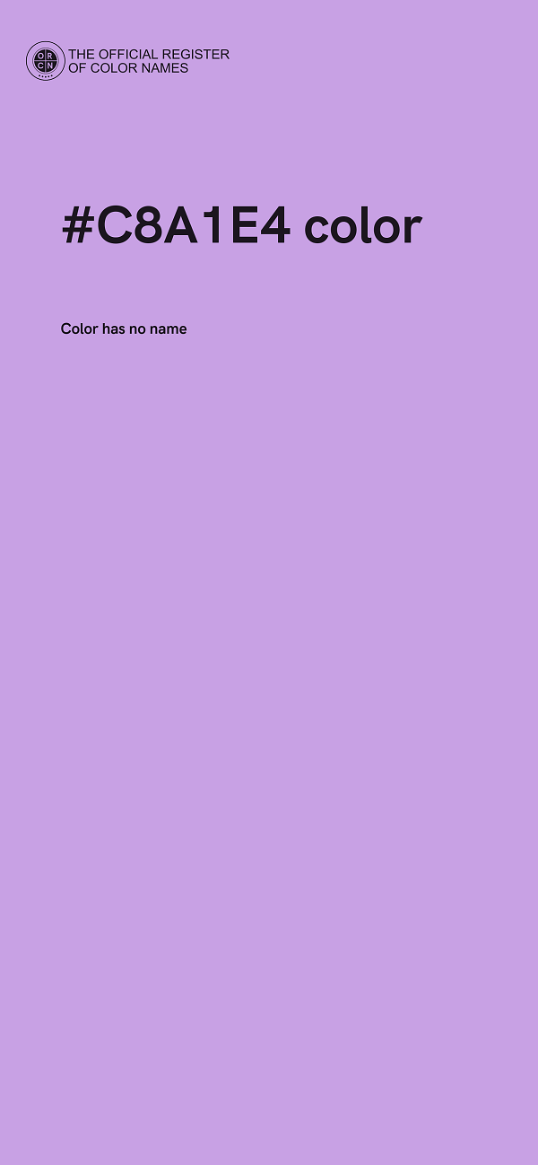 #C8A1E4 color image