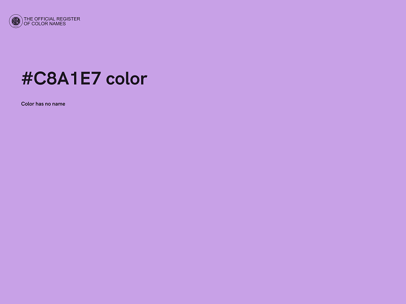 #C8A1E7 color image