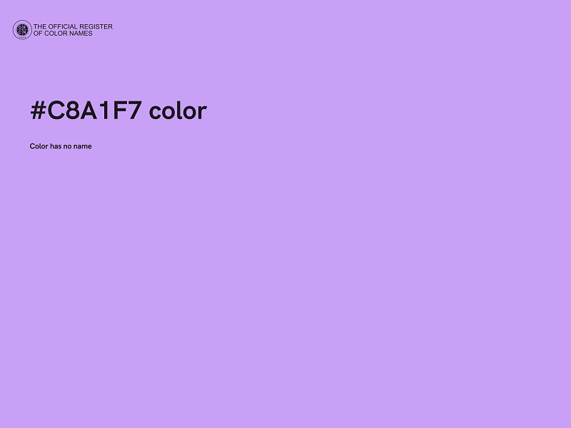 #C8A1F7 color image