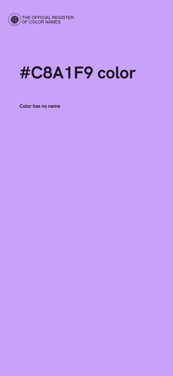 #C8A1F9 color image