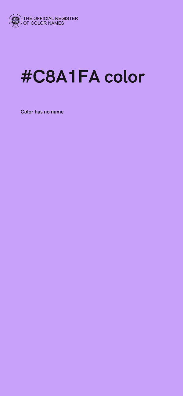 #C8A1FA color image