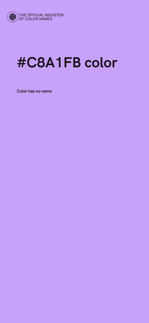 #C8A1FB color image
