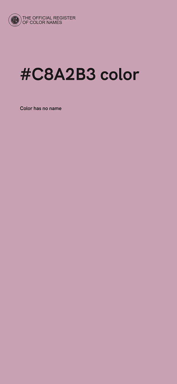 #C8A2B3 color image