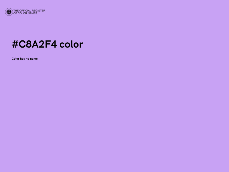 #C8A2F4 color image