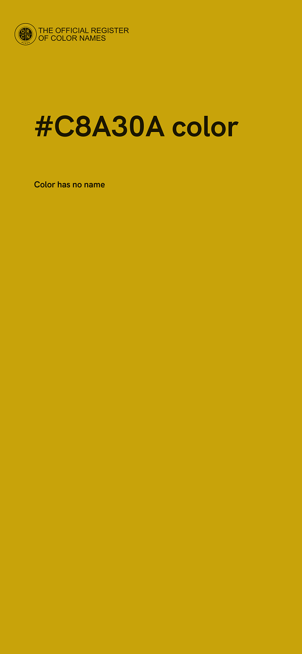 #C8A30A color image