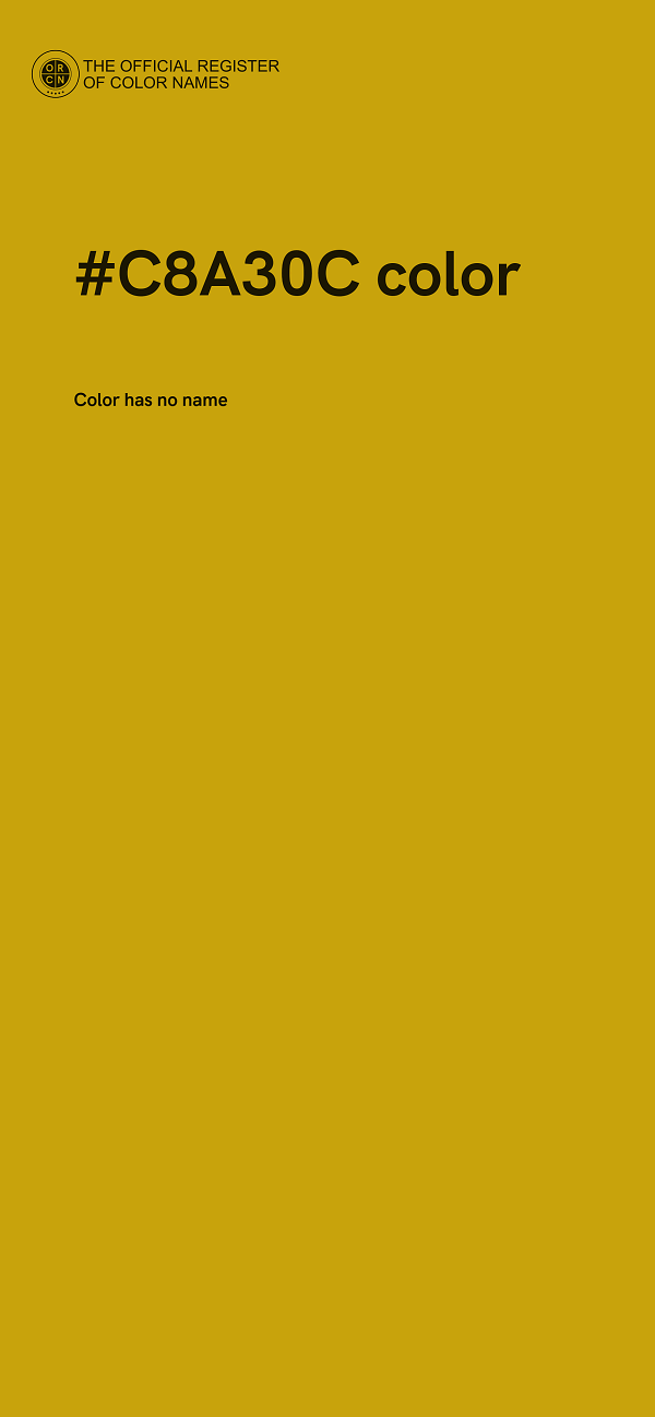 #C8A30C color image