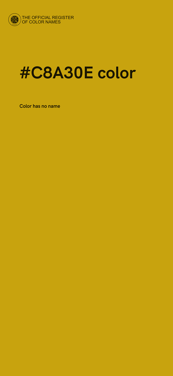 #C8A30E color image