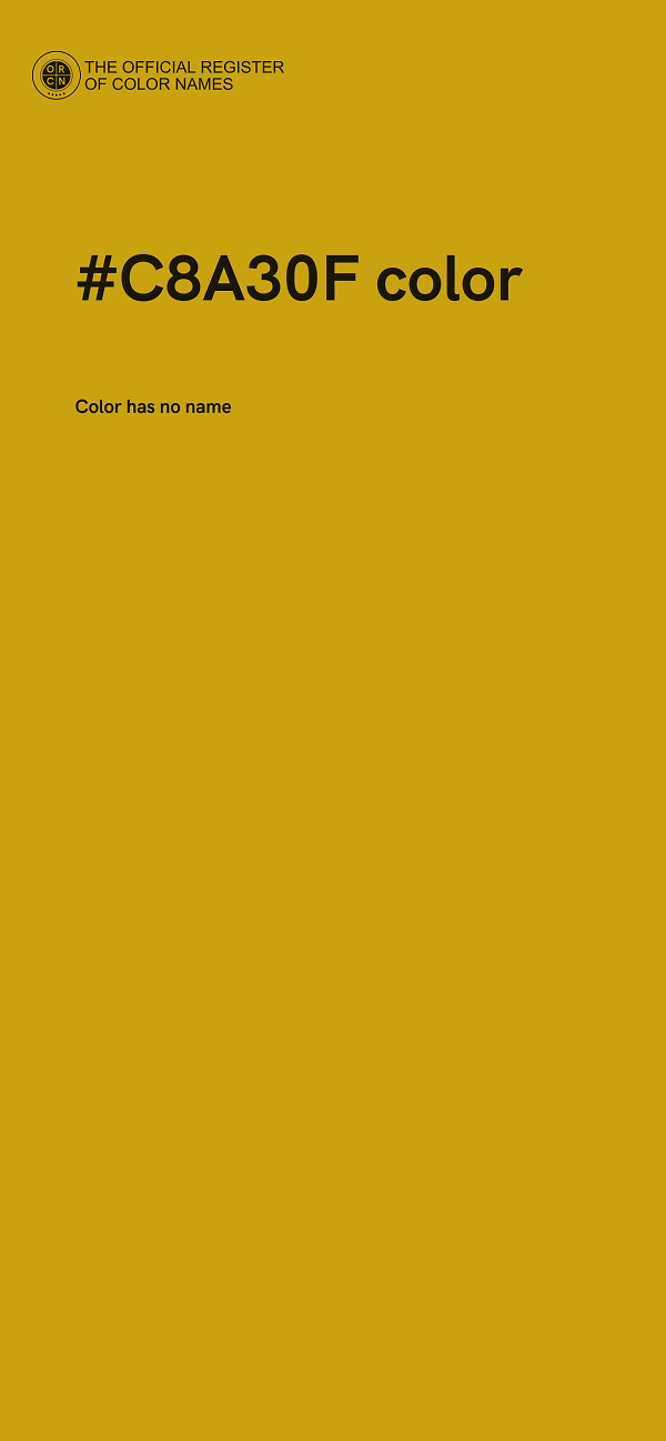 #C8A30F color image