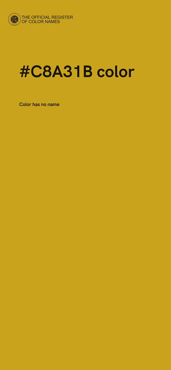 #C8A31B color image