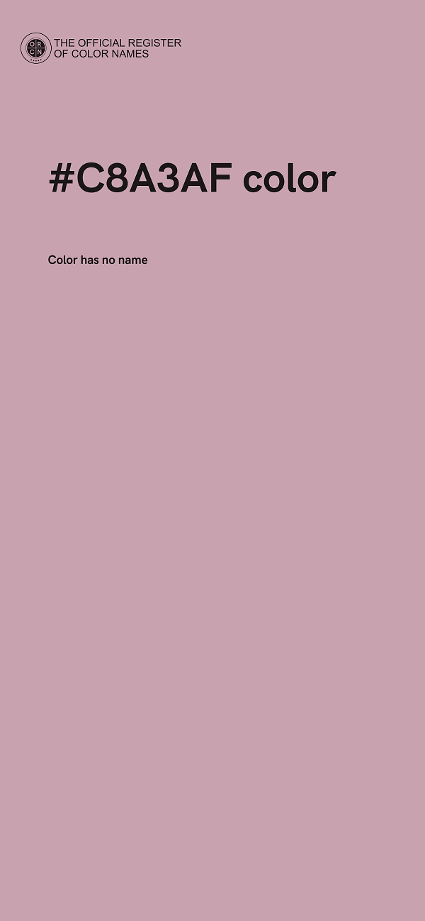 #C8A3AF color image