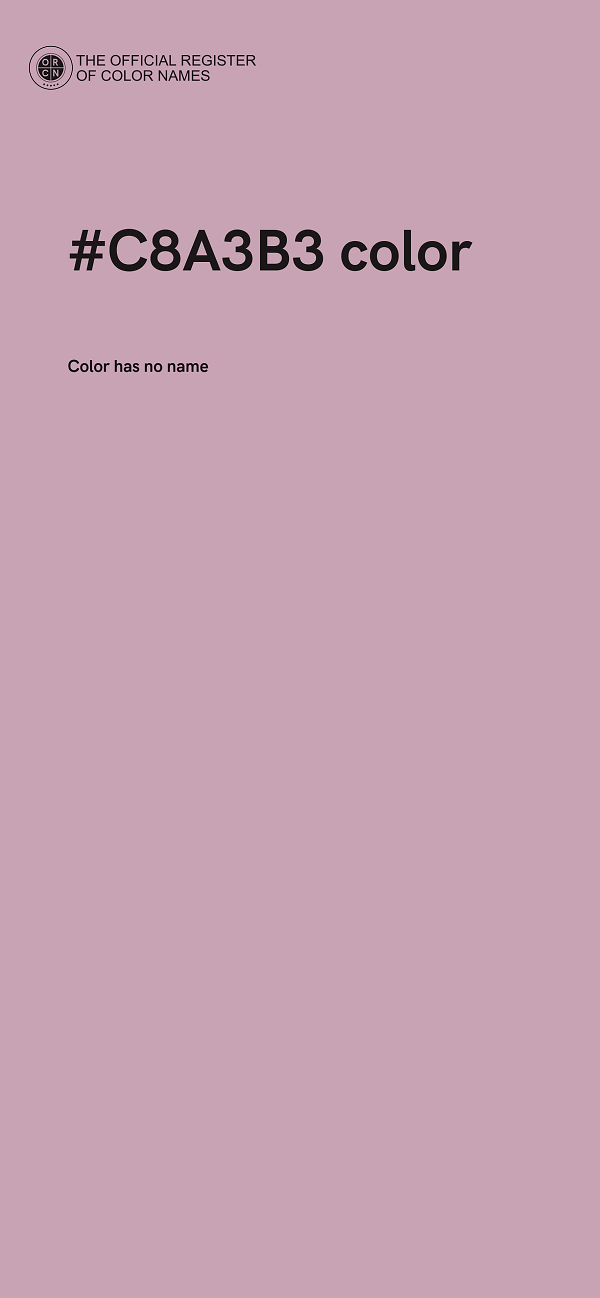 #C8A3B3 color image