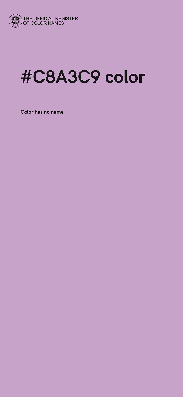 #C8A3C9 color image