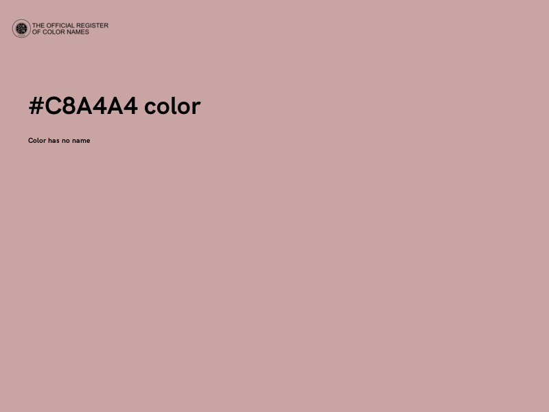 #C8A4A4 color image