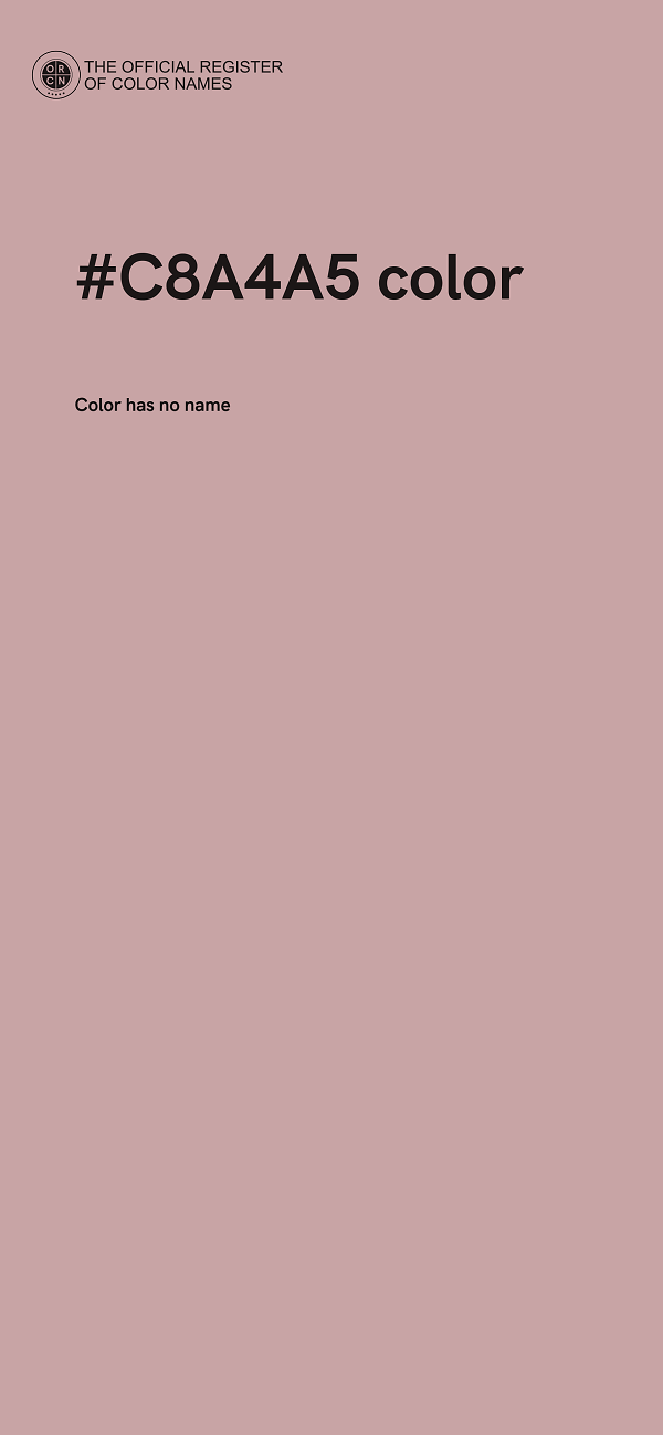 #C8A4A5 color image