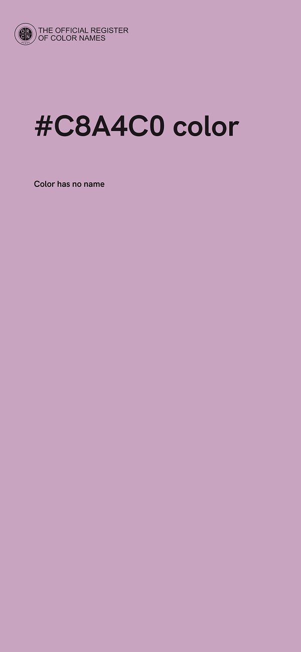 #C8A4C0 color image