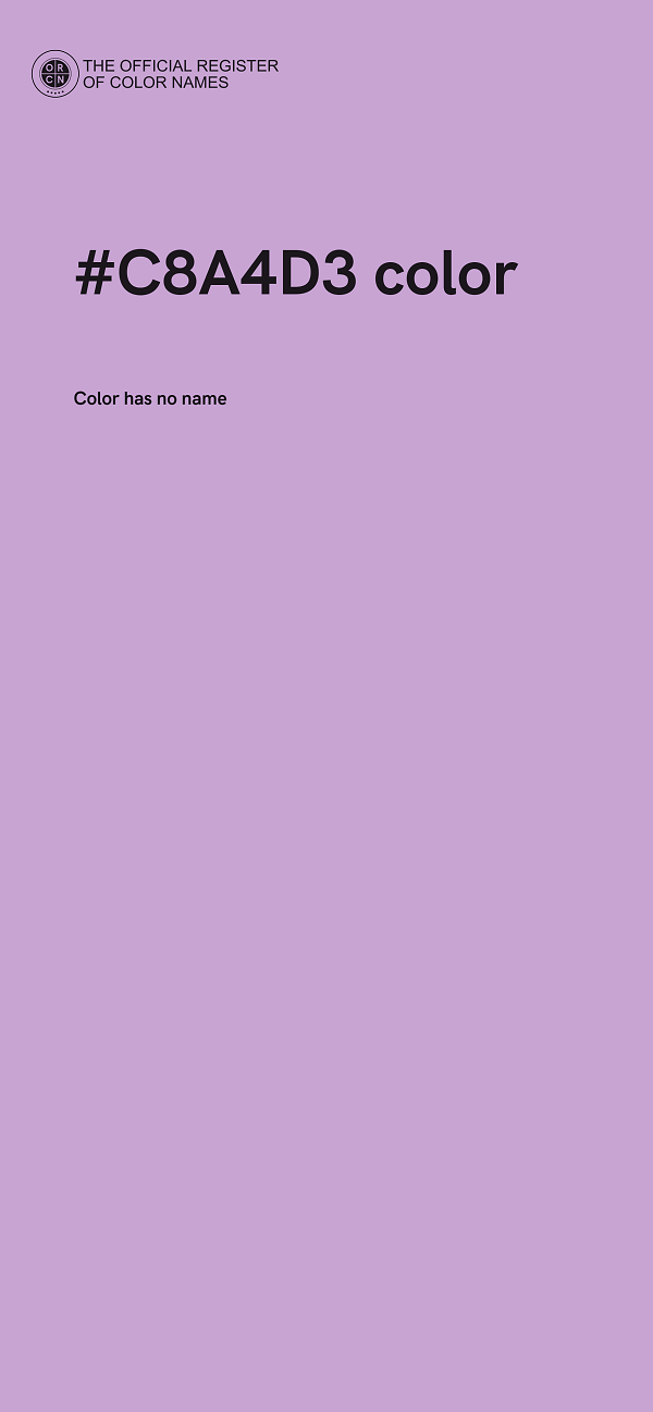 #C8A4D3 color image