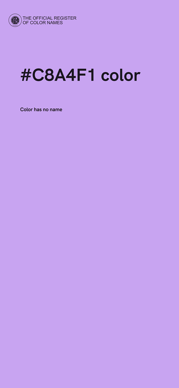 #C8A4F1 color image